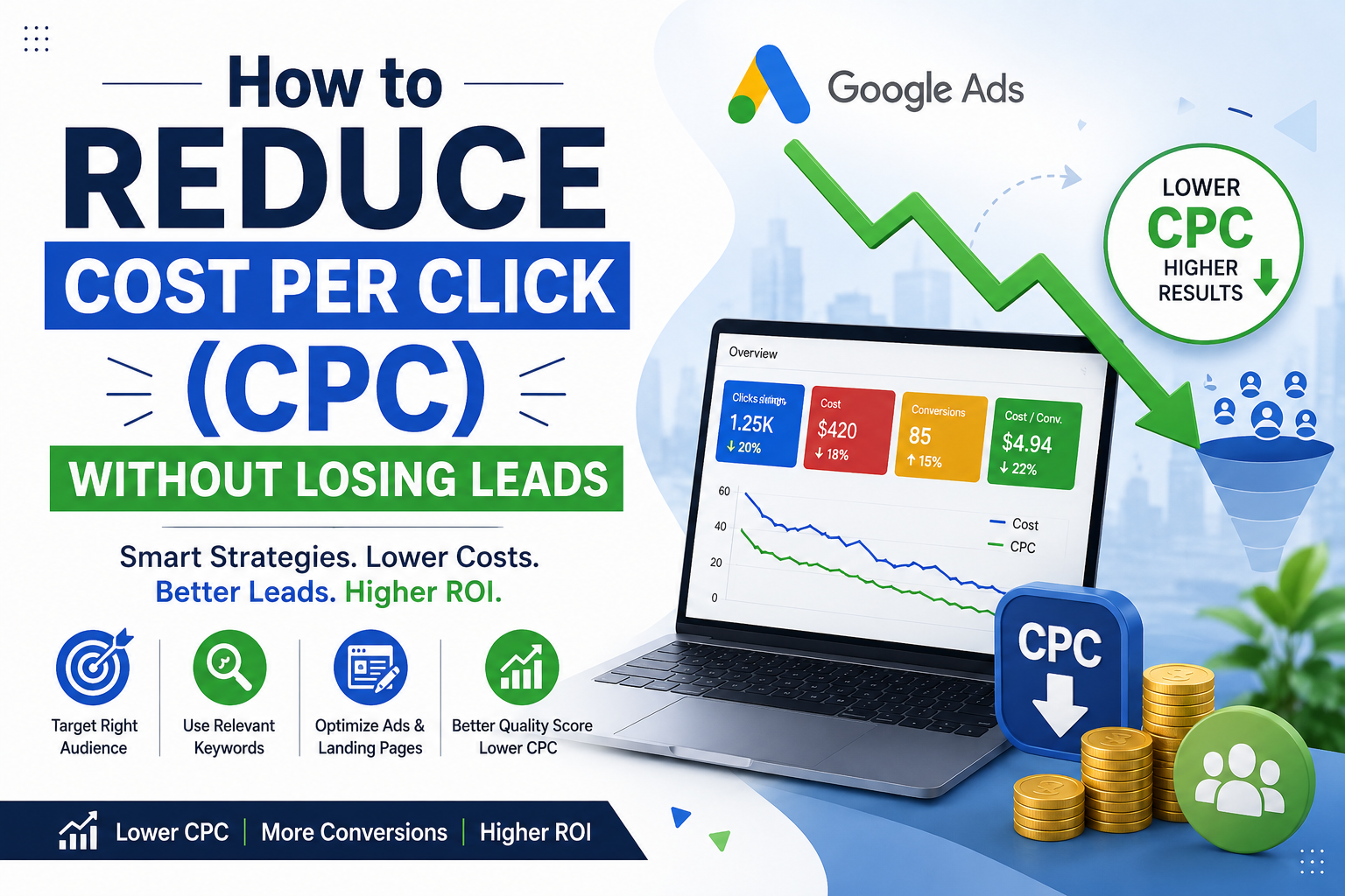 How to Reduce Cost Per Click (CPC) Without Losing Leads