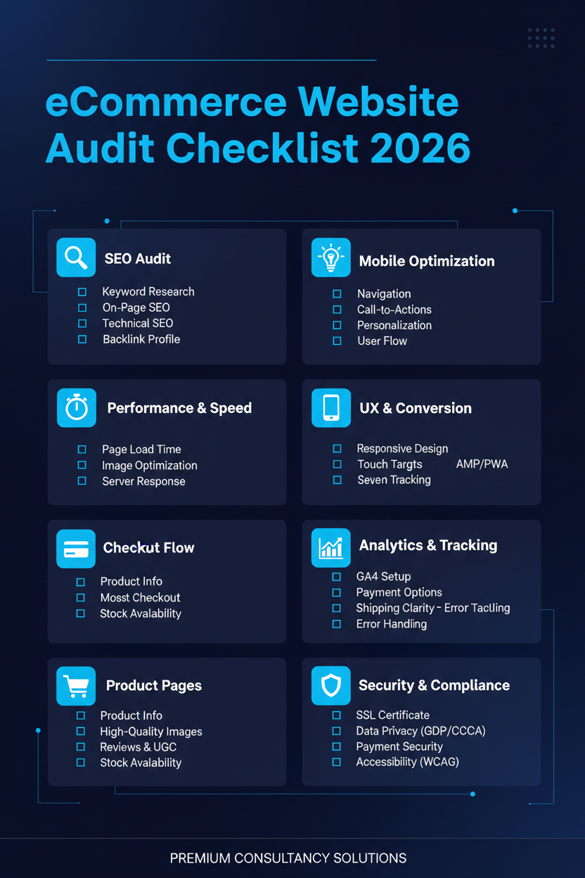 eCommerce Website Audit Checklist for 2026